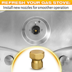 Natural Gas Orifice Conversion Kit – Propane Orifice Kit 10 Pcs Brass Jet Nozzle