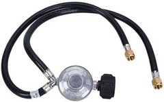 Durable 2ft Y-Splitter Propane Regulator with Double Hoses for Safe Outdoor Use