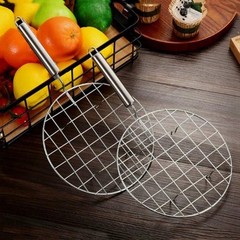 1 Piece Stainless Steel Barbecue Grill Pan for Home Camping and Tailgating