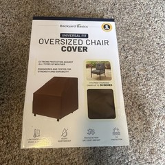 Backyard Basics Brown 36” Oversize Outdoor Chair Cover 07831BBGD