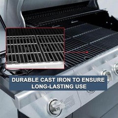 Grill Grates Cast Iron 17 Inch for 720-0830H, 720-0783E, 720-0888, 463344015