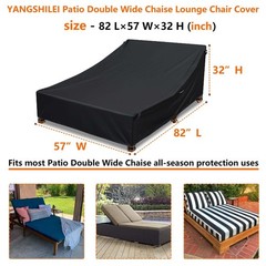 Outdoor Chaise Lounge Cover 100% Waterproof 600D Weather Resistant Polyester …