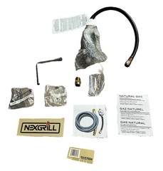 Nexgrill Natural Gas Conversion Kit PVC Brass Aluminum for Grills LP To NG