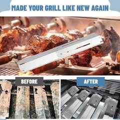 Universal Stainless Steel Adjustable Grill Heat Plates Heat Tents Heat Shield…
