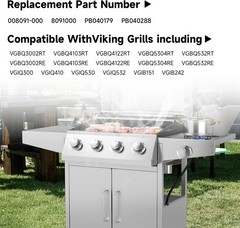 2 Pack Electronic Grill Igniter Ceramic Ignitor Electrode Compatible with Vik…