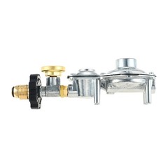 2 Stage Propane Regulator with Gauge 3/8 Female NPT and P.O.L Tank Connection