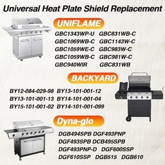 Universal BBQ Heat Tents – Stainless Steel Adjustable Flame Tamers, 4 Pack