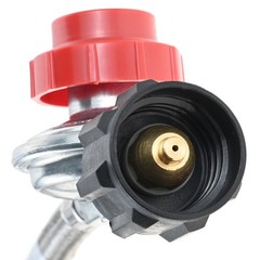 5FT 0-10 PSI Adjustable High Pressure Propane Regulator Hose 1/8″ Male Connector