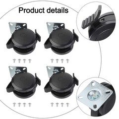 Replacement Locking Casters Set for Weber Grill Models 46110001 46810001