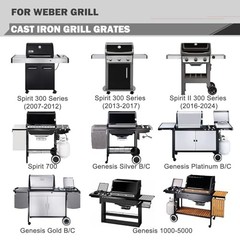 7638 Spirit Grill Grates Replacement for Spirit 300 series grates 17.5″ x 23.8″