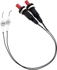 2Pcs Fireplace Oven Push Button Piezo Igniter Kit with Spark Ignition Electrode