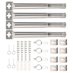 Stainless Steel Adjustable Grill Burner 30 5cm to 44 5cm for BBQ Enthusiasts