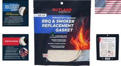 Big Green Egg Replacement Gasket Kit – 12ft, High Temp Fiberglass & 3M Adhesive