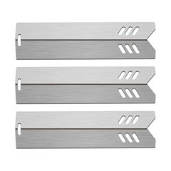 14 3/16” Grill Heat Plates Shield Heat Tent Burner Cover BBQ Stainless Steel