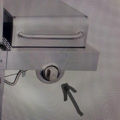 Charbroil Side Burner Shelf Extension Plate for Control Knob and Bezel