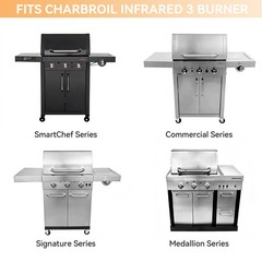 Charbroil Grate for Commercial Infrared, 17″ Grill Grates 3 Burner