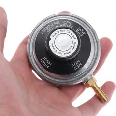 Low Pressure 1LB Propane Tank Gas Regulator Table Top Control Adjustable Valve
