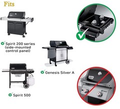 2Pack 15 Inch Porcelain Steel Cooking Grates for Genesis Silver A Spirit