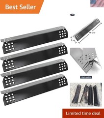 14 9/16″ Porcelain Steel Heat Plates for Nexgrill 4 Burner Grills – 4 Pack