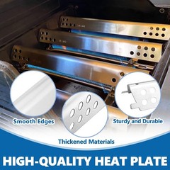 Grill Parts Kit for Charbroil 5-6 Burner, Heavy Duty Cast Iron Grates, Stainl…