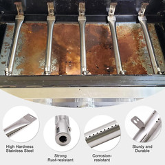 Heat Plates BBQ Gas Grill Burners Replacement for Dyna Glo Propane Heater Parts