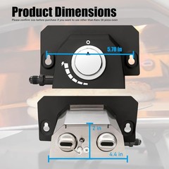 Gas Burner for Karu 16 and Karu 2 Pro Pizza Oven – 28Mbar Propane Gas Converter