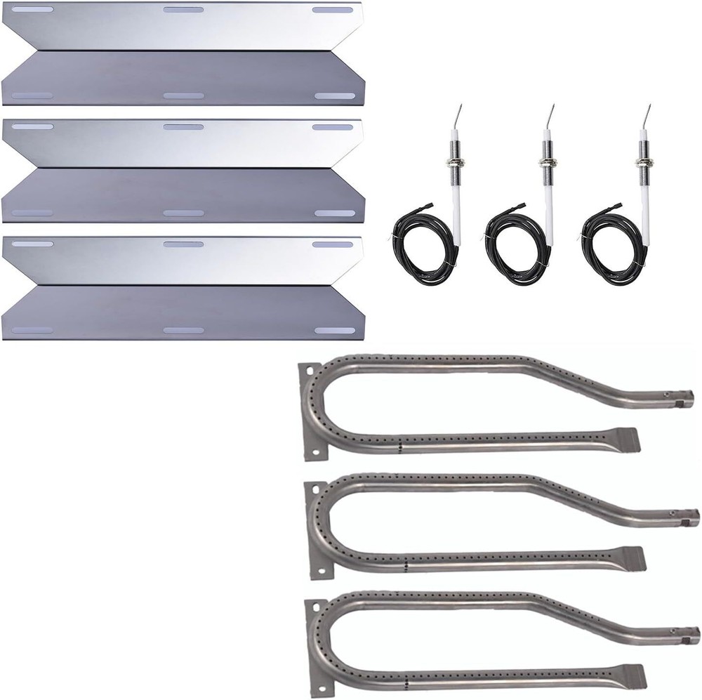 Grill Heat Plates and Burners Stainless Steel Replacement for Jenn Air Nexgrill