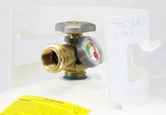 Flame King YSN330 30lb Steel Propane Tank Gauge OPD Valve Powder Coated Empty