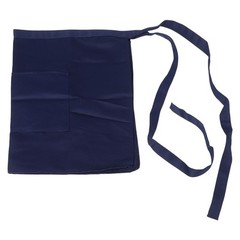 Practical Black Chef Apron with Adjustable Ties for Restaurant and Home Use