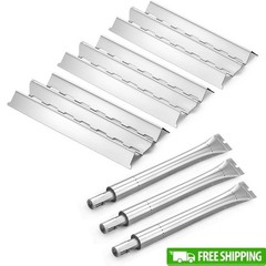 Grill Heat Plate Burner Tube Set 3 Pack Stainless Steel Broil King Parts New
