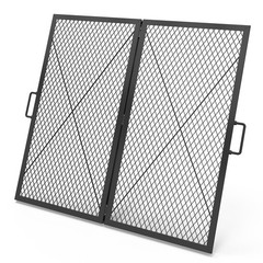 only fire Foldable X-Marks Fire Pit Cooking Grate, Portable Campfire BBQ Gril…