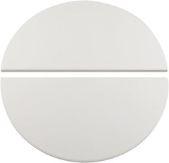 Half Moon Ceramic Heat Deflector Plates for Kamado 15 inch 2-Pack, White