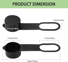 2Pcs Propane Tank Cap Set | 1.32in ID Dust Covers with Straps for Safety
