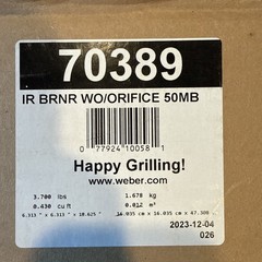 Weber 70389 IR Burner with Bracket – Summit Grill OEM Replacement Part bbq
