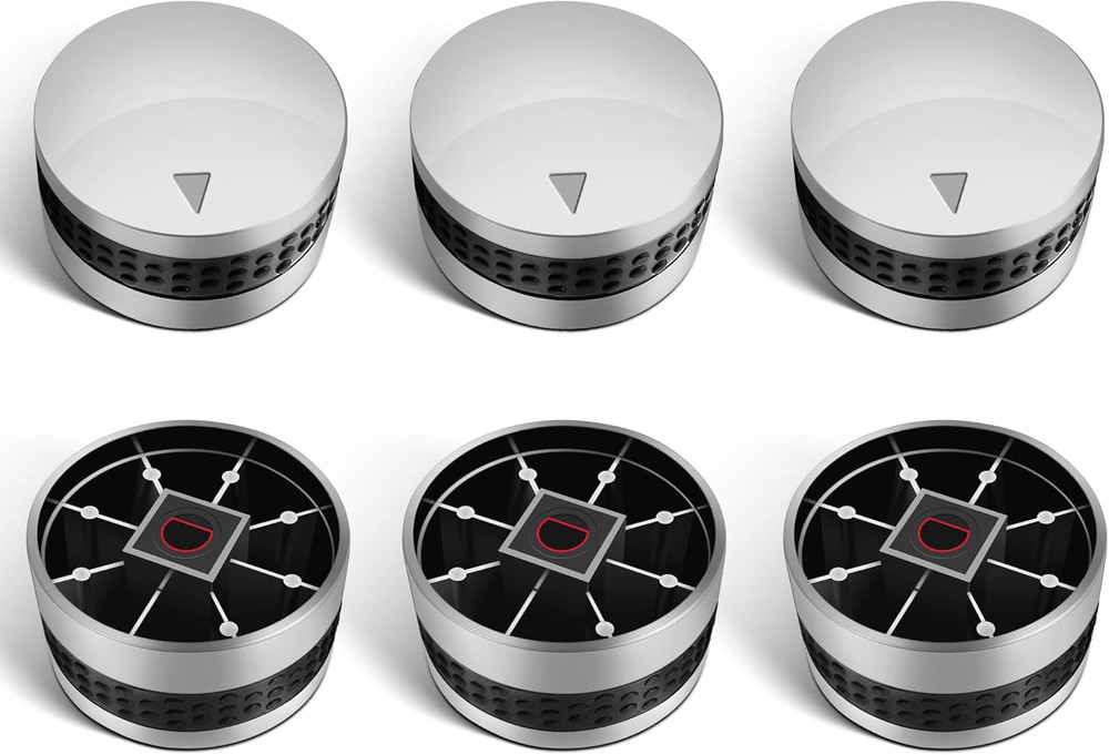 6 Pack Gas Grill Burner Knobs Replacement for Gas BBQ with D Shaped Valve Stem,