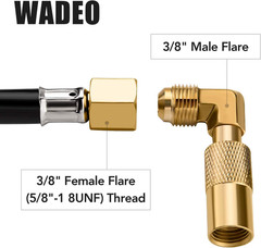 Propane Elbow Adapter, Low Pressure 3/8″ Male Flare Propane Elbow Fitting for Bl
