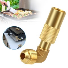 Low Pressure 3/8″ Male Flare Propane Elbow Adapter Fitting for 17″ and 22″ Grill