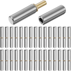 30 Pack 2.5Inch Weld on Bullet Hinges BBQ Smoker Weldable Barrel Hinges Heavy Du