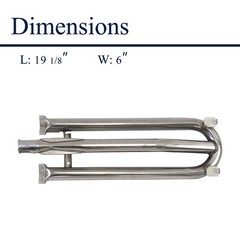 Folocy 19.125” Grill Burners BBQ Gas Grill Replacement Parts for DCS 27DBQR, …