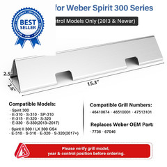 BLUES GRILL PARTS 15.3″ SUS304 Stainless Steel Flavorizer Bars – Silver