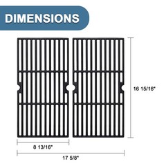 Grill Grates for Nexgrill 720-0864 720-0864M 720-0864R 720-0864RA – Cast Iron 2