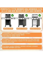 Grill Parts for Weber Genesis II 200 and II LX 240 SER(2017+)Bars&Heat Deflector