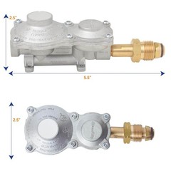 2-Stage Propane Gas RV Regulator with POL Valve Connection
