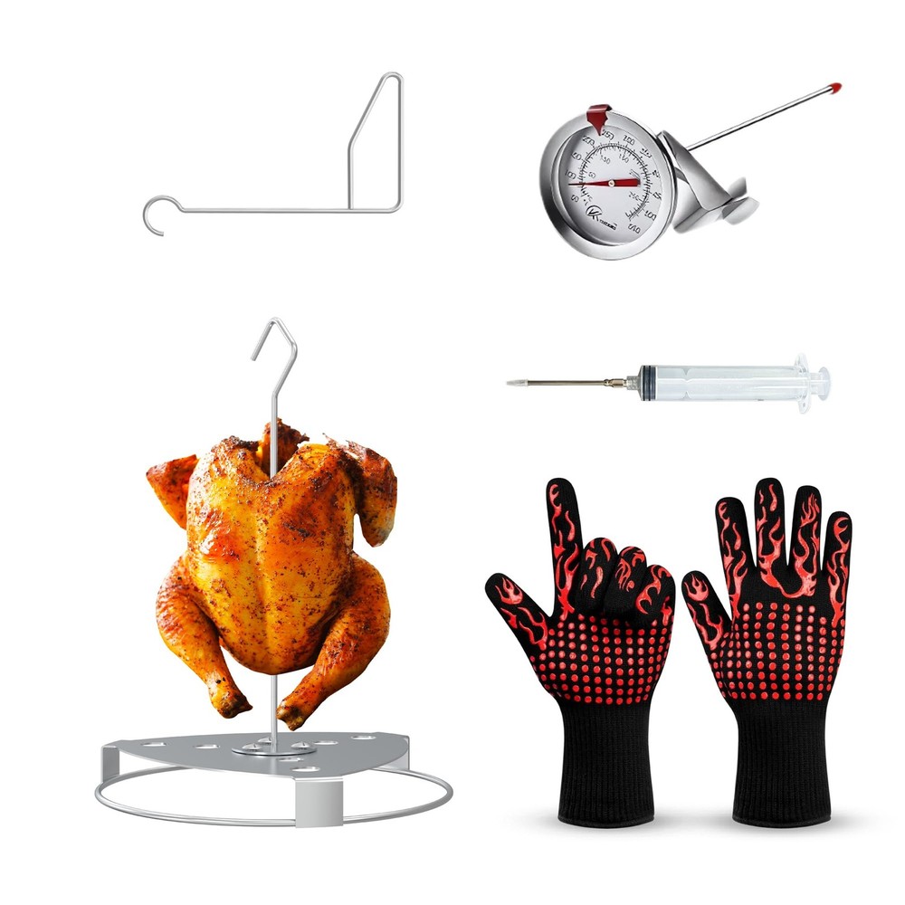 Deluxe Stainless Steel Turkey Fryer Accessories Kit – Turkey Deep Fryer Stand…