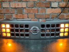 JDM Nissan Cube Z11 Front Grill Grille Mask With Lamps Lights GREY #2