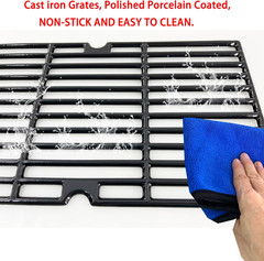 Parts DC121 16 7/8″ Polished Porcelain Coated Cast Iron Grill Grates