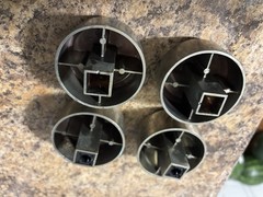 Backyard Classic Gas Grill Control Knobs Set of 4 Square Shaft 2 Inserts