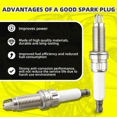 Set of 6 Ignition Coils Pack UF522 & 6 PCS Iridium Spark Plugs Compatible wit…