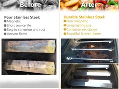 Stainless Steel Replacement Parts for Chargriller Grills, 3 Burners