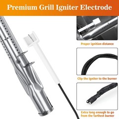 Hisencn Replacement Parts for Monument Grills 24367, 35633, 17842, Silver
